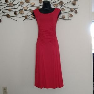 Catherine Malandrino Red Fit & Flare Dress EUC
